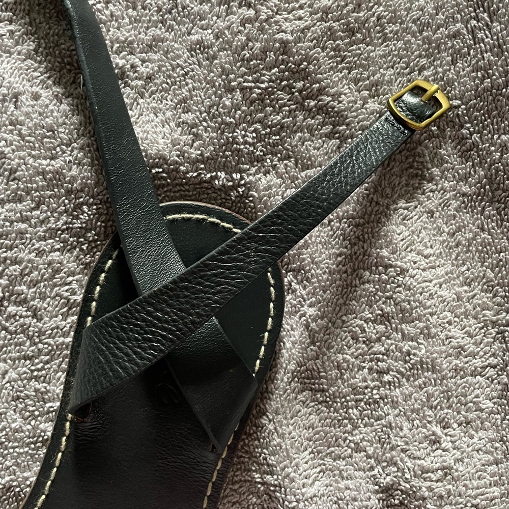Madewell Black Leather Sandals - Picture 8 of 16
